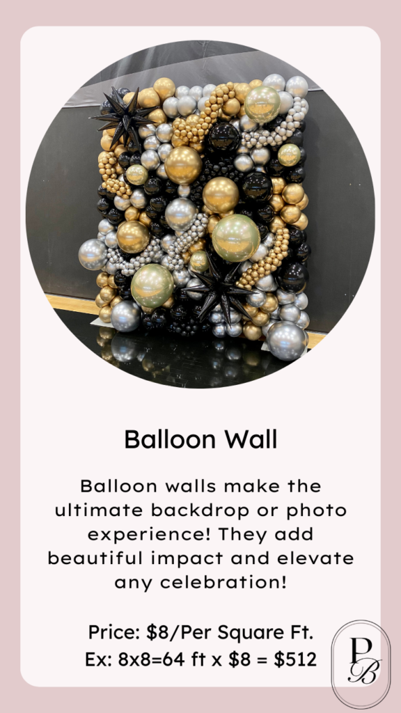 balloon wall. pullman wa balloons